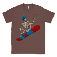 Chestnut skeleton snowboard Classic Tee - FaDigitalArtStudio
