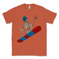 Copper skeleton snowboard Classic Tee - FaDigitalArtStudio