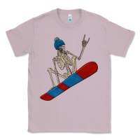 Lilac skeleton snowboard Classic Tee - FaDigitalArtStudio