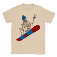 Mushroom skeleton snowboard Classic Tee - FaDigitalArtStudio