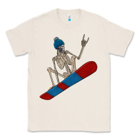 Natural skeleton snowboard Classic Tee - FaDigitalArtStudio