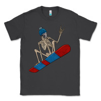 Smoke skeleton snowboard Classic Tee - FaDigitalArtStudio