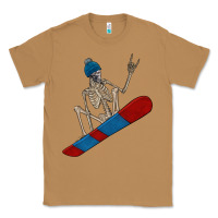 Toasted Coconut skeleton snowboard Classic Tee - FaDigitalArtStudio