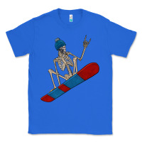True Royal skeleton snowboard Classic Tee - FaDigitalArtStudio