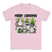 Bubblegum Pink merry christmas gnomies Classic Tee - texasbilliewilder