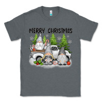 Charcoal Heather merry christmas gnomies Classic Tee - texasbilliewilder