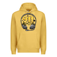 Antique Gold 911 dispatcher Premium Hoodie - MaliasSmallBusiness