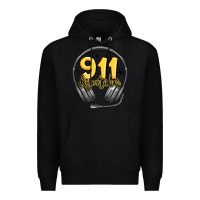 Black 911 dispatcher Premium Hoodie - MaliasSmallBusiness
