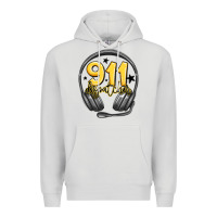 Dove Grey 911 dispatcher Premium Hoodie - MaliasSmallBusiness