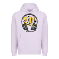 Lilac 911 dispatcher Premium Hoodie - MaliasSmallBusiness