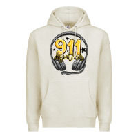 Oatmeal Heather 911 dispatcher Premium Hoodie - MaliasSmallBusiness
