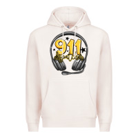 Pale Pink 911 dispatcher Premium Hoodie - MaliasSmallBusiness