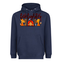 Navy firefighter  mom Heavyweight Hoodie - AdoDesignShop