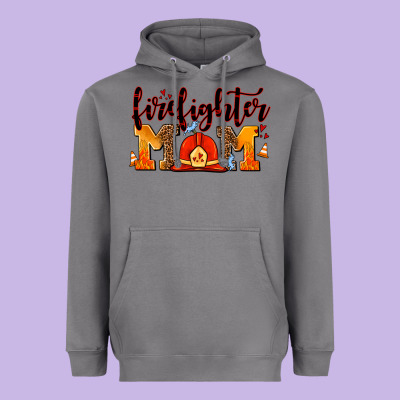 Firefighter  Mom Heavyweight Hoodie Designed By Adodesignshop