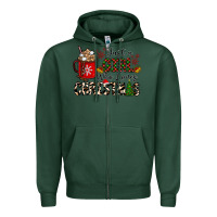 Sports Green just a girl who loves christmas Zipper Hoodie - CowhideDigitalArt