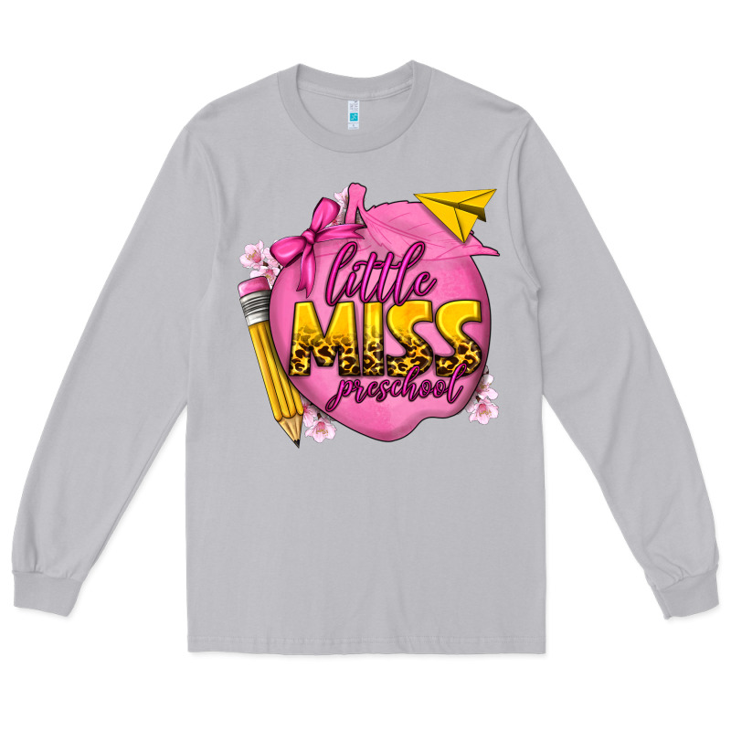Little Miss Preschool Long Sleeve Tee by texasbilliewilder | Teevron