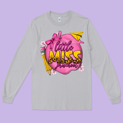 Little Miss Preschool Long Sleeve Tee Designed By Texasbilliewilder
