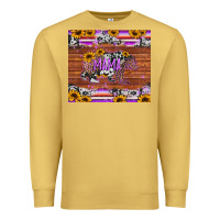 Antique Gold mama bear sunflowers purple Premium Sweatshirt - Jasminsmagicworld