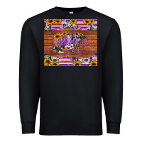 Black mama bear sunflowers purple Premium Sweatshirt - Jasminsmagicworld