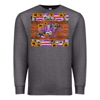 Charcoal Heather mama bear sunflowers purple Premium Sweatshirt - Jasminsmagicworld