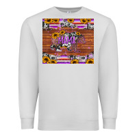 Dove Grey mama bear sunflowers purple Premium Sweatshirt - Jasminsmagicworld
