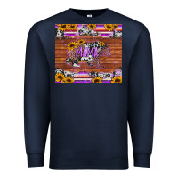 Navy mama bear sunflowers purple Premium Sweatshirt - Jasminsmagicworld