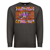 Smoke mama bear sunflowers purple Premium Sweatshirt - Jasminsmagicworld