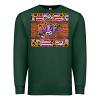 Sports Green mama bear sunflowers purple Premium Sweatshirt - Jasminsmagicworld