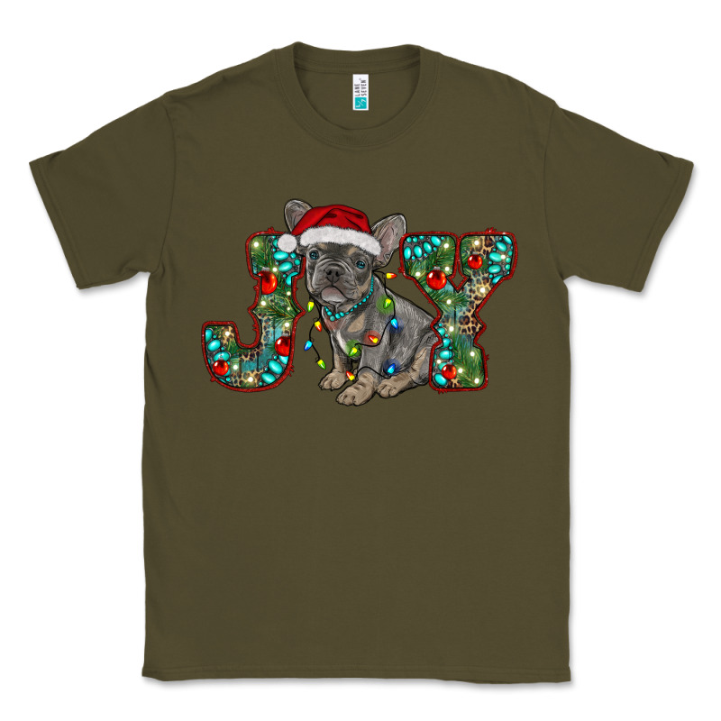 French Bulldog Christmas Joy Classic Tee by RanaPortraitStore | Teevron