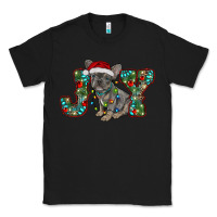 Black french bulldog christmas joy Classic Tee - RanaPortraitStore