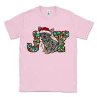 Bubblegum Pink french bulldog christmas joy Classic Tee - RanaPortraitStore