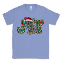 Colony Blue french bulldog christmas joy Classic Tee - RanaPortraitStore