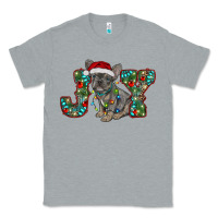 Heather Grey french bulldog christmas joy Classic Tee - RanaPortraitStore