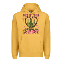 Mustard cool it cupid i will find my own cowboy Premium Hoodie - MaliasSmallBusiness