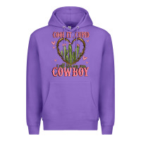 Purple cool it cupid i will find my own cowboy Premium Hoodie - MaliasSmallBusiness