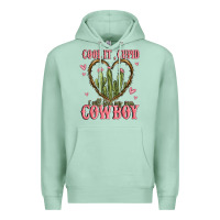 Seafoam cool it cupid i will find my own cowboy Premium Hoodie - MaliasSmallBusiness