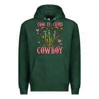 Sports Green cool it cupid i will find my own cowboy Premium Hoodie - MaliasSmallBusiness