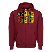 Burgundy junetheenth black livesmatter brush stroke Zipper Hoodie - HRA Design Shop