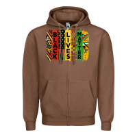Chestnut junetheenth black livesmatter brush stroke Zipper Hoodie - HRA Design Shop