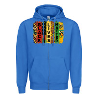 True Royal junetheenth black livesmatter brush stroke Zipper Hoodie - HRA Design Shop
