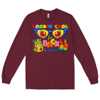 Burgundy looking cool for back to school Long Sleeve Tee - texasbilliewilder