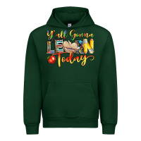 Forest Green yall gonna learn today Urban Hoodie - NancyCooperArtShop