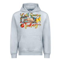 Heather Grey yall gonna learn today Urban Hoodie - NancyCooperArtShop