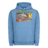 Pigment Pebble Blue yall gonna learn today Urban Hoodie - NancyCooperArtShop