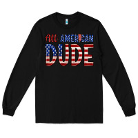 Black all american dude Long Sleeve Tee - Zillion Design Studio