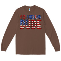 Chestnut all american dude Long Sleeve Tee - Zillion Design Studio