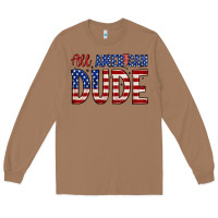 Toasted Coconut all american dude Long Sleeve Tee - Zillion Design Studio