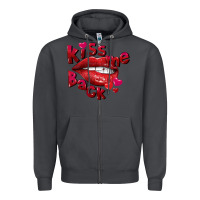 Smoke kiss me back Zipper Hoodie - FaDigitalArtStudio