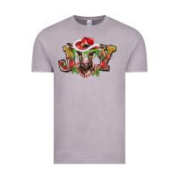 Vintage Zinc christmas joy baby cow Vintage Tee - BarkalooDesign