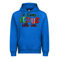 Cobalt o come let us adore him christmas Urban Hoodie - MaliasSmallBusiness